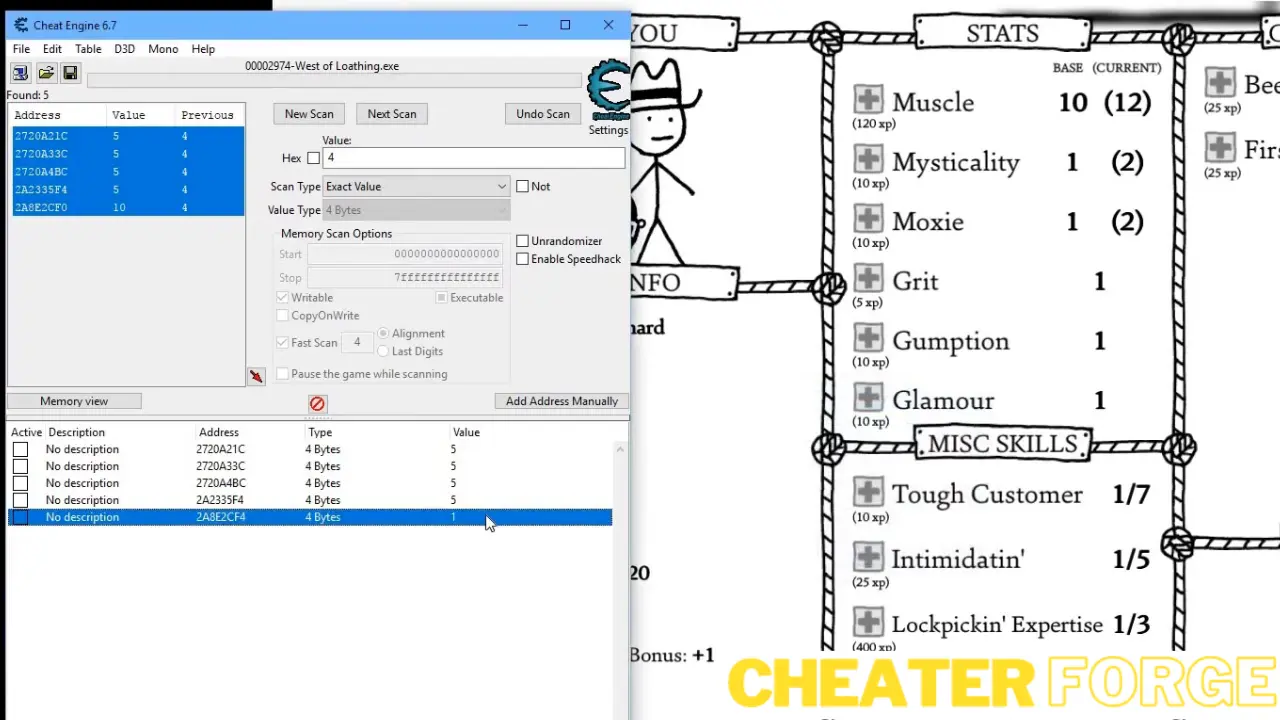Shadows Over Loathing Cheat Engine Guide