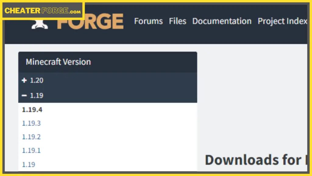 Forge website